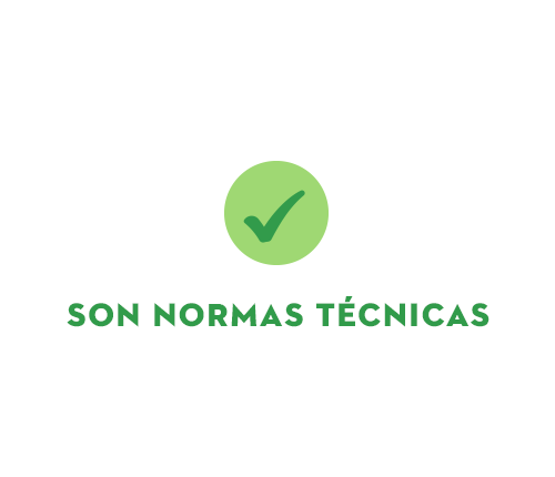 Son normas técnicas